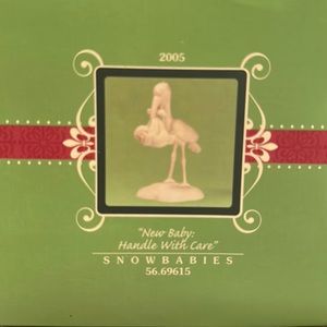 Dept 56 Snowbabies “New Baby: Handle With Care”
